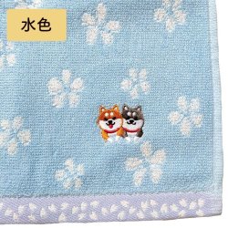 画像5: 刺繍タオルハンカチ/柴ちゃん しばいぬ 3カラー