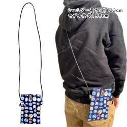 画像3: 【公式】【柴ちゃん　猫柄　パンダ　富士山】【スマホポシェット】