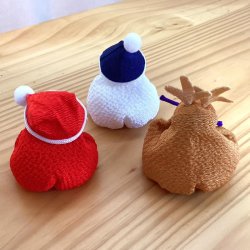 画像4: 【3個セット】お手玉人形　トナカイ　サンタクロース　スノーマン　クリスマス　飾り　人形　可愛い