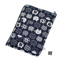 画像7: L字 御朱印帳 ケース カバー ポーチ 「にゃんこもん」2カラー