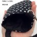 画像5: ポーチ スマホ デジカメ 約14.5×9.5cm ケース メンズ レディース 小さめ 小物入れ 夢二 ちりめん 水玉 黒 | 和柄,プレゼント,ギフト (5)