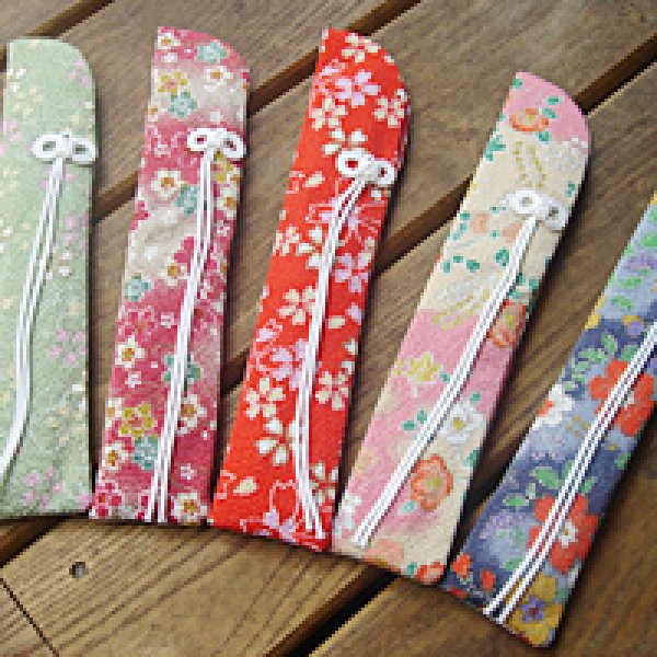 画像5: 菊の花模様 シフォン扇子  (5)