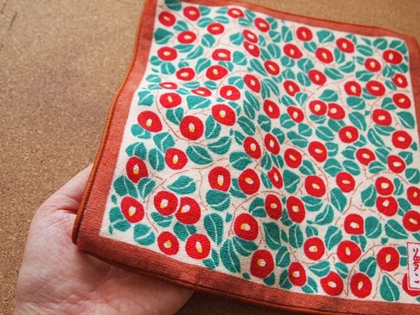 画像3: 竹久夢二/ミニタオル「いちご」「椿」「小鳥」3柄 (3)