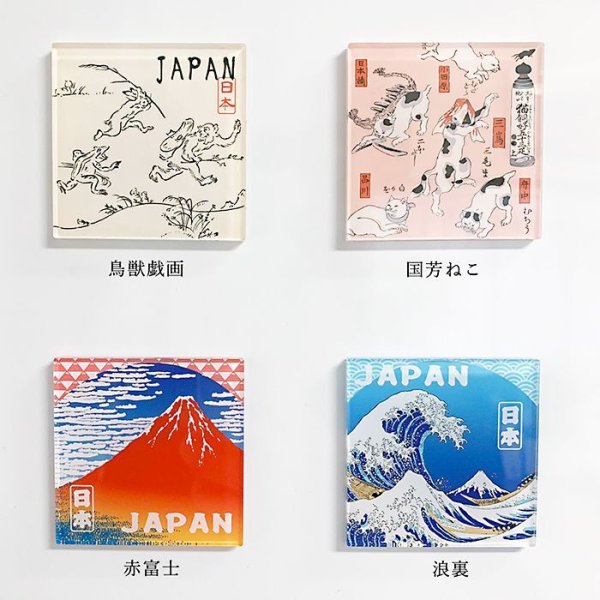画像6: アクリルマグネット 日本製 ご当地 北斎 猫 大阪 花火 (6)