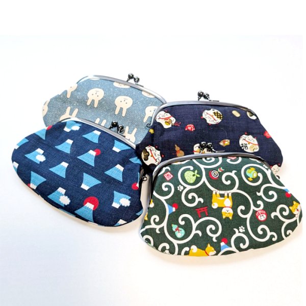 画像6: がま口財布 かわいい 柴犬 うさぎ 柴ちゃん うさちゃん  親子がま口 全4柄 (6)