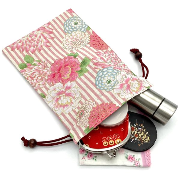画像4: 【巾着】御朱印帳 大判 袋 可愛い 和柄 和風 22柄 (4)