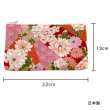 画像2: ポーチ 小物入れ 大きめ おしゃれ コスメ 和柄 化粧ポーチ 花 財布 代わり 桜 マチ かわいい 化粧品 女性 平ポーチ ギフト プレゼント 和 和雑貨 トラベル 旅行 整理 収納 軽量 メイクポーチ コスメ 薄い 使いやすい マスク 入れ マチあり (2)