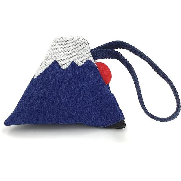画像6: 富士山 ポーチ 三角 ミニポーチ 約9×11×10.5cm 小物入れ メイク お土産 富士ポチ かわいい 軽量 海外土産 インバウンド ホームステイ 海外出張 FUJI キーケース 小銭入れ 冨士ぽち 青 赤 (6)