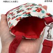 画像4: ポーチ スマホ デジカメ 約14.5×9.5cm ケース メンズ レディース 小さめ 小物入れ 夢二 ちりめん 水玉 黒 | 和柄,プレゼント,ギフト (4)