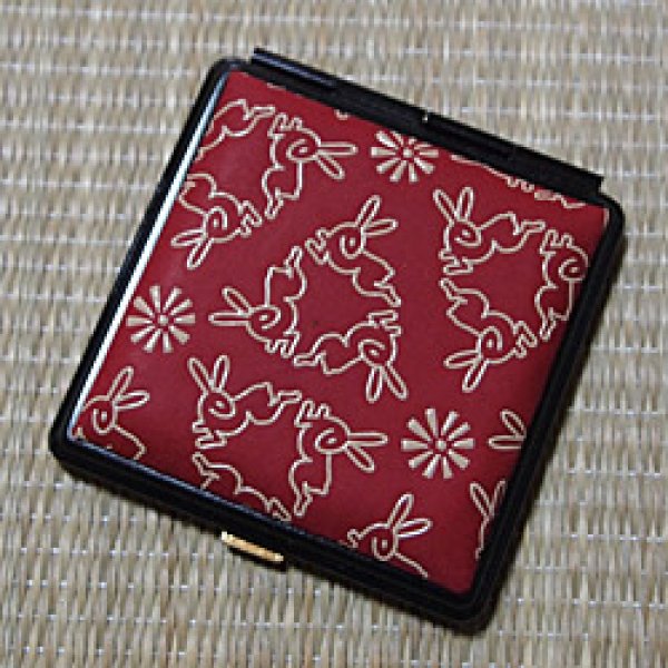 画像8: うさぎ印伝　ミラー (8)